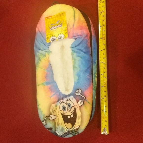 SpongeBob SquarePants Slipper Socks. M/L - Picture 6 of 8